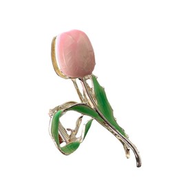 Tulip Flower Hair Clip Korean Style Fashion Shark Hairpin Strong Hold Hair Clips Hairpins for Women and Ladies Anti-slip Clips Head Wear Styling Tools Claw Clips for Women Hair Accessories