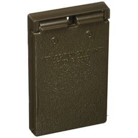 Legrand Pass & Seymour CA26BRV Cast Weatherproof Outdoor Cover, 1 Gang, Decorator or GFCI Opening with Vertical Self-Closing Lid, Bronze (1 Count)