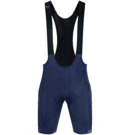 Santic Men's Cycling Bib Shorts 4D Padded Breathable Road Bike Cycling Bibs Biking Bicycle Gel Long Travel, Navy Blue-5176, Large