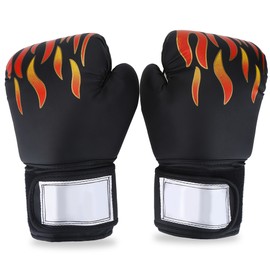 Adult Boxing Fighting Muay Thai Sparring Punching Kickboxing Grappling Sandbag Gloves Black