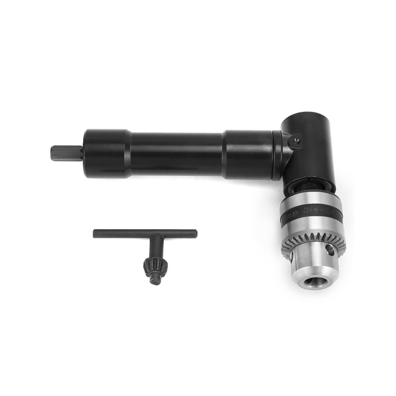 QWORK 90 Degree Right Angle Drill Attachment Adapter with 8mm