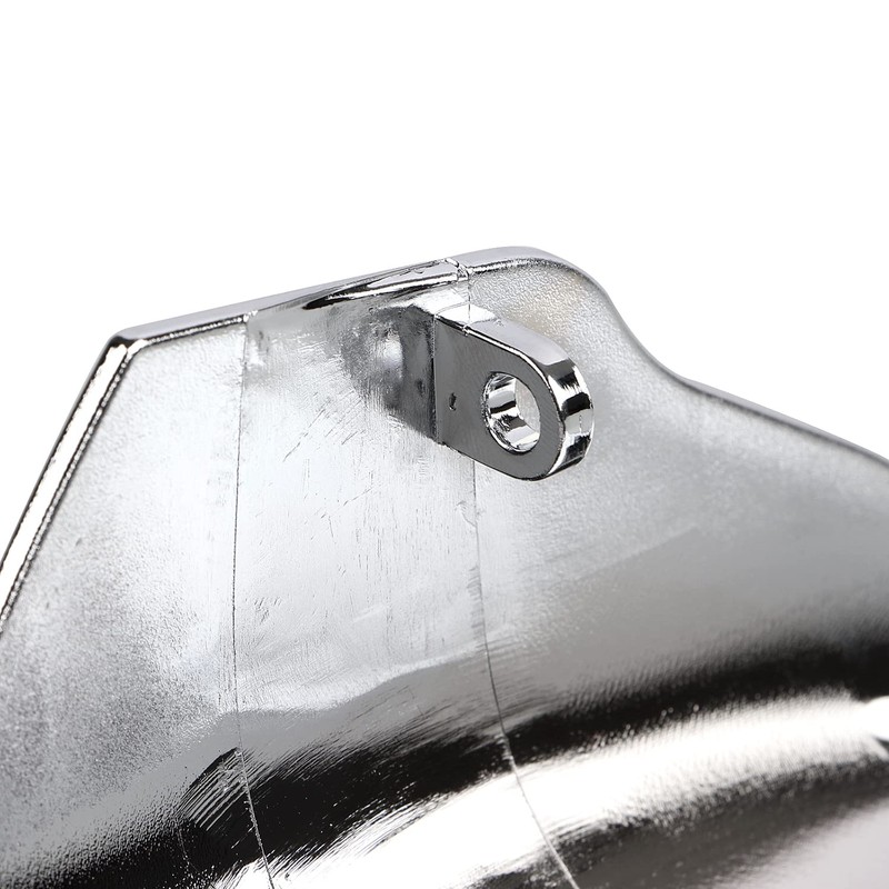 SHMTOOL Chrome ABS Plastic Taillight Cover without Slots Rear Tail
