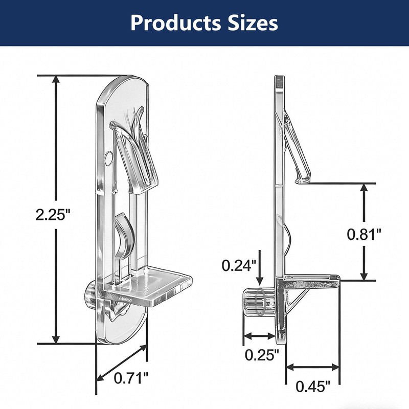 32 Pcs Clear Plastic Shelf Support Pegs 5mm Self-Locking Cabinet
