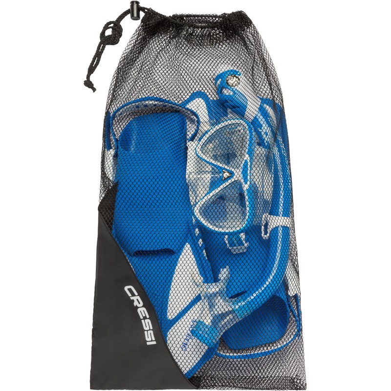 Cressi Mini Bonete Pro Dry Set, Blue/White, S/M