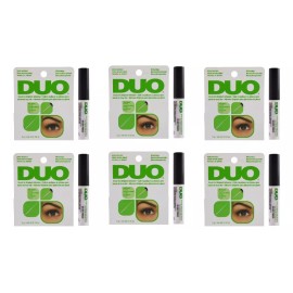 Duo 6 Piezas Pegamento Pestaña Duo Transparente Pincel Original