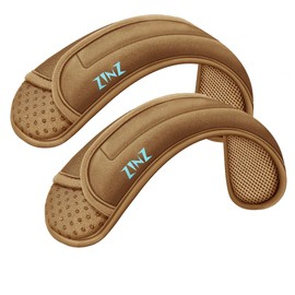 ZINZ 2-Pack Universal Shoulder Pad with Ultra thick Cushion for Bag Luggage Bag Crossbody, Plus Long & Anti-Slip & Breathable,Khaki