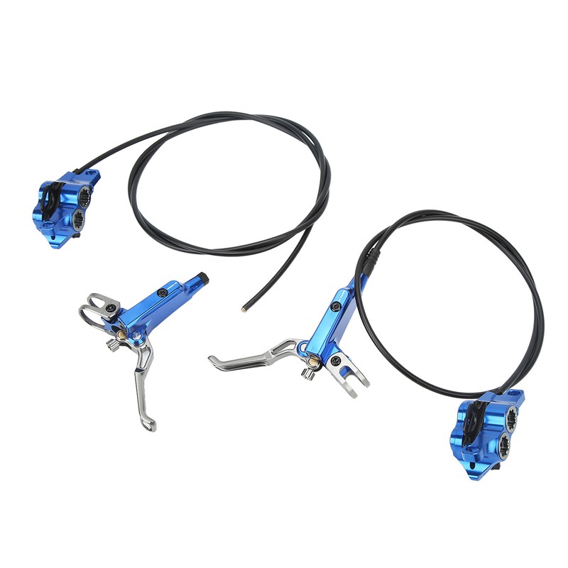 1 Pair Bicycle Hydraulic Disc Brake Four Pistons Aluminum Alloy