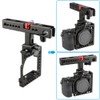 CAMVATE Camera Cage, 360 Degree Rotation, 1/4 & 3/8 Screws,
