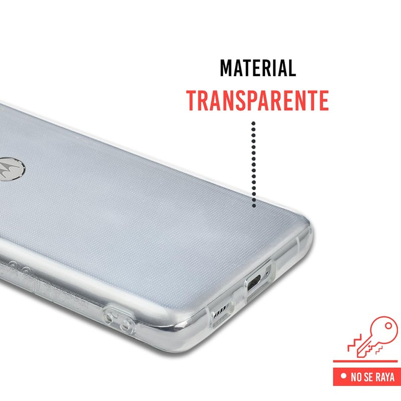 INSTACASE Funda Compatible con Moto E6 Plus Transparente, Protector Uso