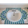 500PCS / 1.1LB Square Ceramic Mosaic Tiles, 0.4 x 0.4