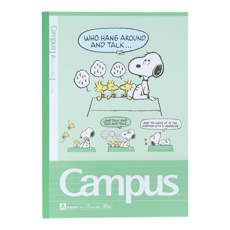 Sunstar Stationery S2691655 Snoopy Notebook, Campus Note Dot, Snoopy