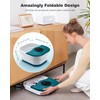 SPA4PIEDS Foot Spa Bath Massager with Heat, Bubble Jets, Red