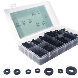 GIVIHGETI Pack of 315 Rubber Grommets Kit, Black Rubber Seal, Rubber Cable Grommet, Electric Conductor Sealing Ring Set, 7 Sizes for Cable Protection, Cable Duct, Wire, Boat, Electrical Installation