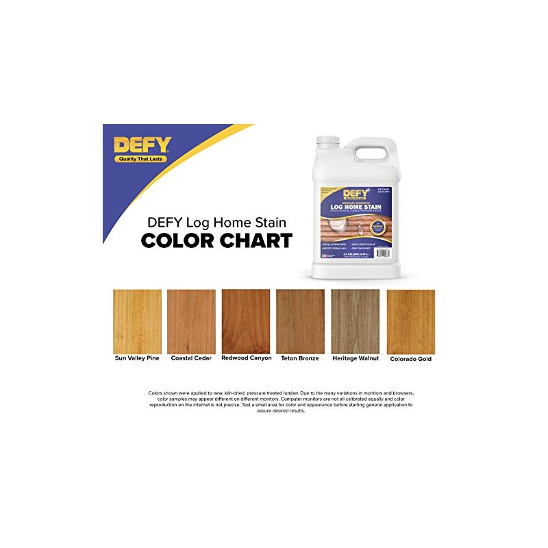 DEFY Original Log Home Stain - Log Sealer for Log