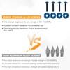 JERBOR Titanium Windshield Screws for Street Glide, Performance Windscreen Bolts