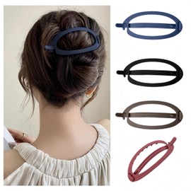 Granmagazz 4 Stück automatische Haarspangen für Haarspangen für Damen, Haarspangen für Damen, Haarspangen für Damen für großes Haar, geeignet für Frauen mit feinem, mittlerem und dickem Haar