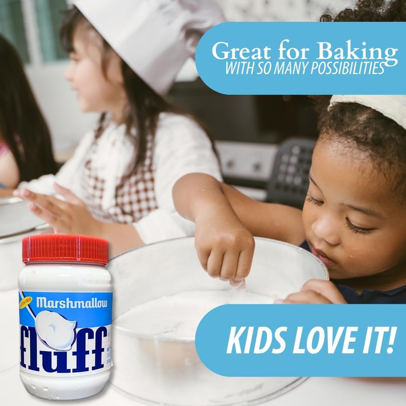 Fluff Marshmallow Spread, Classic Delicious Original Flavor, 7.5oz (Pack of
