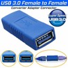 2-Pack USB 3.0 Coupler USB Female to Female USB Adapter,