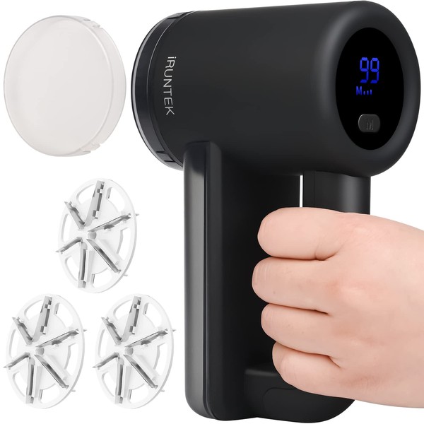 iRUNTEK Rechargeable Fabric Shaver & Lint Remover｜3-Speed Lint Shaver with