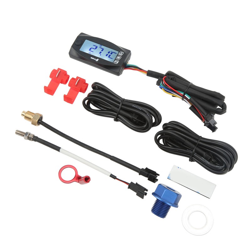 Motorcycle Digital Display 4 in 1 Thermometer Oil Engine Temperature