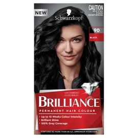 Schwarzkopf Brilliance, Permanent Hair Colour, 90 Black