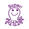 SuperStickers 'Super' Octopus Pre Inked Stamper for Marking in Purple