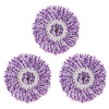 3 Pack Spin Mop Replacement Head, Round Shape Standard Size