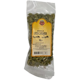 SAFA Whole Green Cardamom 50g | Premium Quality Whole Cardamom Pods | Aromatic Spice for Cooking, Baking, and Tea (50g (Pack of 1))