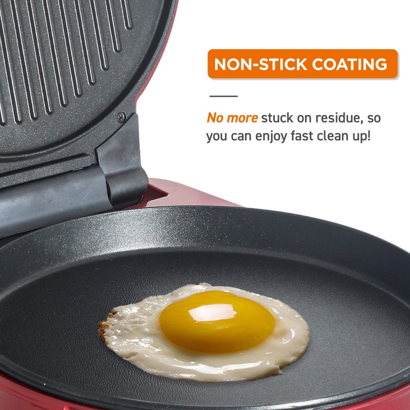 COMMERCIAL CHEF Countertop Pizza Maker, Indoor Electric Countertop Grill, Quesadilla