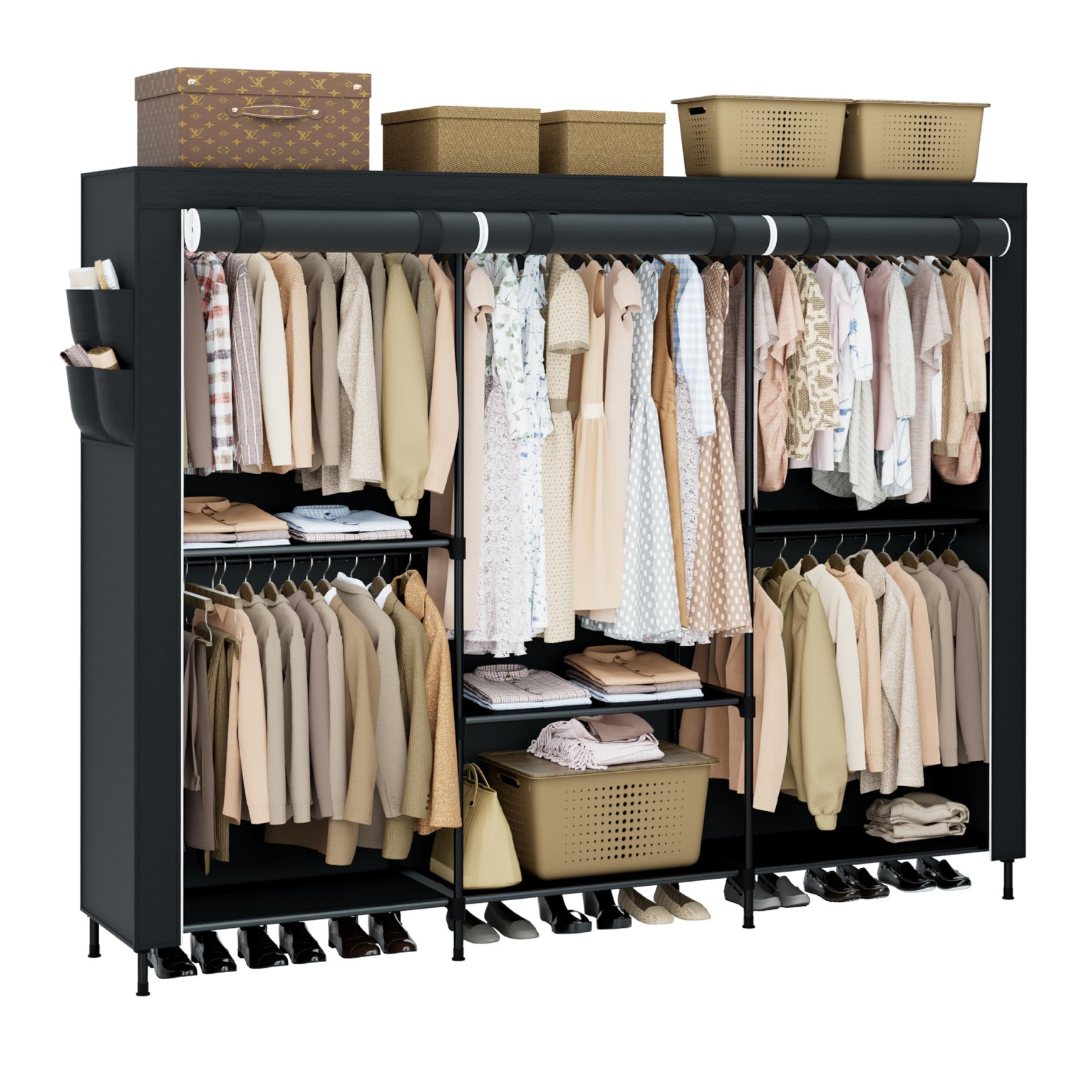 CASAMAYA Portable Closet, 81.5 Inch Extra Large Capacity Wardrobe