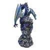 Ryvthys Air Elemental Blue Wind Rainbow Winged Dragon On Lightning