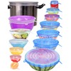 Longzon Silicone Stretch Lids 14 Pack Include 2Pcs Size up