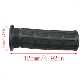 CHENJIN 2PCS Unicycle Rubber Handle Grips 30x125mm Tricycle Wheelchair Grips Universal Anti-Slip Fitting for Bicycle Trolley Spinning Machine Lawn Mower