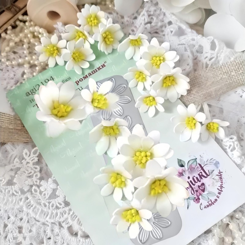 Square Daisy Die Cuts for Card Making Flower Metal Cutting