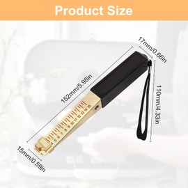 IUSOT Door Gap Measuring Tool, 1-15mm Fire Door Gap Gauge, 0.5mm Metric Feeler Gauges for Engineering Inspection, Feeler Gauges, Flatness Measuring Tool Ruler for House, Fire Door, Engineering Ruler