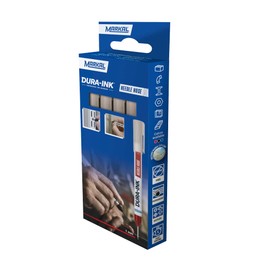 MARKAL 22241 Retail Pack Dura-Ink 5 Pin Fine and Long Tip for Holes (4 Black)