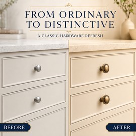 Antique Brass Cabinet Knobs and Drawer Pull Handles, Vintage Zinc Alloy Hardware for Cabinets, Drawers and Cupboards