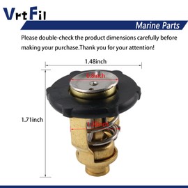 6AW-12411-00-00 Thermostat Compatible with Yamaha F300 F350 (V8) Outboard 4HP-450HP
