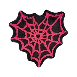 LAKEA Spider Web Tufted Rug Doormat Carpet Tufted Rectangle Non-Slip Bath Mat Soft Plush Fullfy Rug Home Decor Living Room Bedroom (31.5X31.5inch (80X80CM))