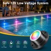 LED Pond Lights RGBWW, Underwater Pond Lights with 12V Timer