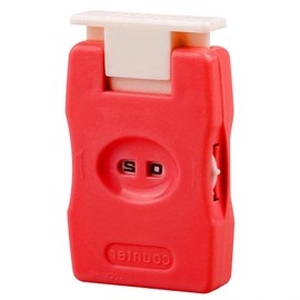 Aczyqws 1 pcs Row counters for Knitting,Plastic Knitting Crochet Stitch Marker Row Counter Manual Stitch Counter for Home, Travel (Red)
