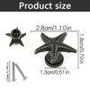 Sdjdhej Coastal Drawer Pulls, 10 Pcs Zinc Alloy Starfish Shape