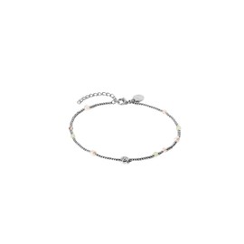 Purelei® Sundial Shell Women's Anklet - Stainless Steel Gold Plated/Silver/Rose - With Shell Pendant, Freshwater Pearls & Glass Beads - Adjustable 21-25 cm - Waterproof, One size, Stainless Steel