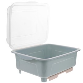 BESTonZON Cutlery Storage Box Baby Bottle Storage Organizer with Lid Kitchen Plate Organizer Dish Racks Bottle Rack Dryer Dish Sink Drainer with Lid Bowl Dishwasher Feeding Bottle Pp