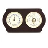 Bey-Berk Brass and Ash Wood Tide Clock/Barometer/Thermometer (WS417)