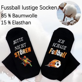 PHOGARY Bitte Nicht Stören Ich Zocke Gaming Socks, Funny Christmas Gifts, Funny Gamer Gift, Novelty Birthday Gifts for Men, Men, Boys, Women, Ladies, black
