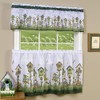 PowerSellerUSA 3-Piece Window Kitchen Curtain Set, Printed Designs, Tier Pair