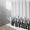 DUFU Waterproof Shower Curtain, Washable, Quick-Drying Textile Fabric, Polyester Bath