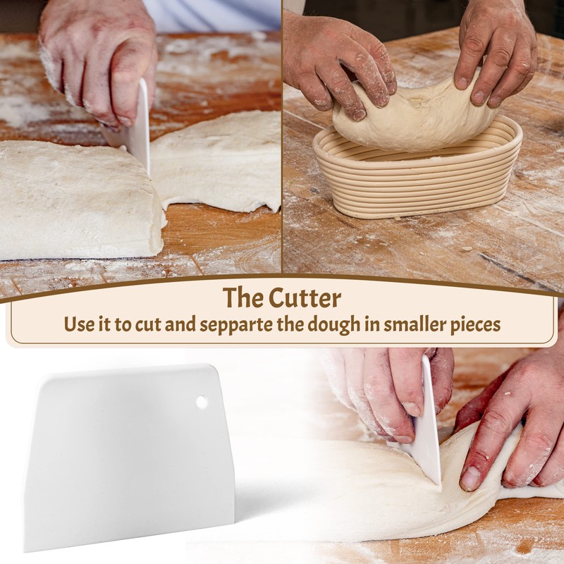 Banneton Bread Proofing Basket Set – 9” Round & 10”