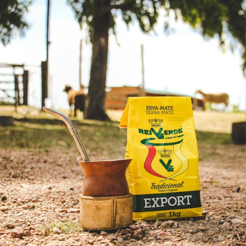 Yerba Mate Rei Verde Tradicional 1kg - Molienda uruguaya